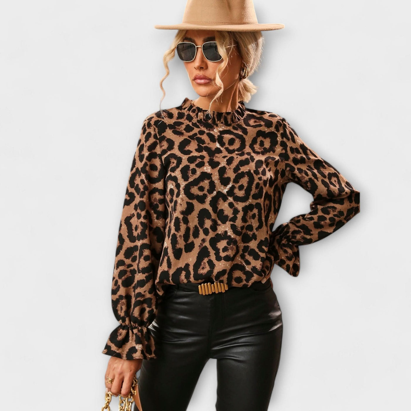 Leoblouse s plisovaným límcem