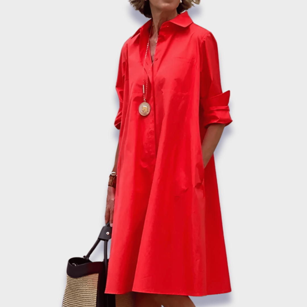 Bettina | Elegantní polo šaty z prémiové tkaniny