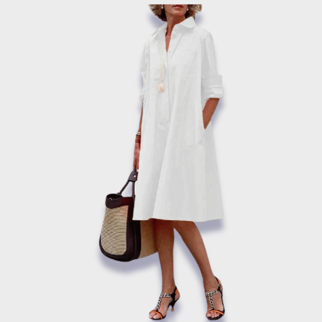 Bettina | Elegantní polo šaty z prémiové tkaniny