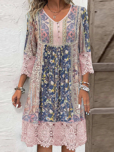 Mirabel | Boho Šaty s Krajkovými Detaily