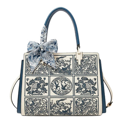 Sylvia™ – Výjimečná crossbody taška s výšivkou a mašlí