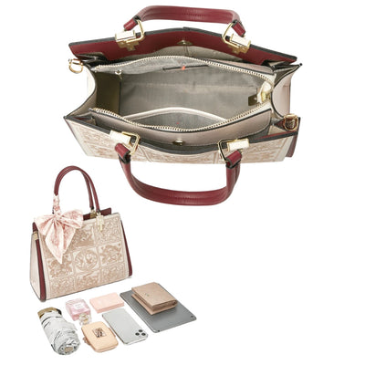 Sylvia™ – Výjimečná crossbody taška s výšivkou a mašlí