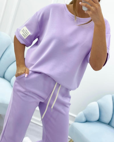 Djana dámská dvoudílná souprava – minimalistický outfit s tričkem a joggery