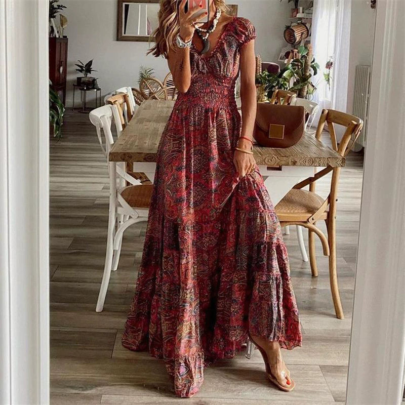 Boho maxi šaty – Elegantní styl s nádechem vintage