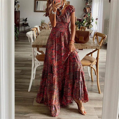 Boho maxi šaty – Elegantní styl s nádechem vintage
