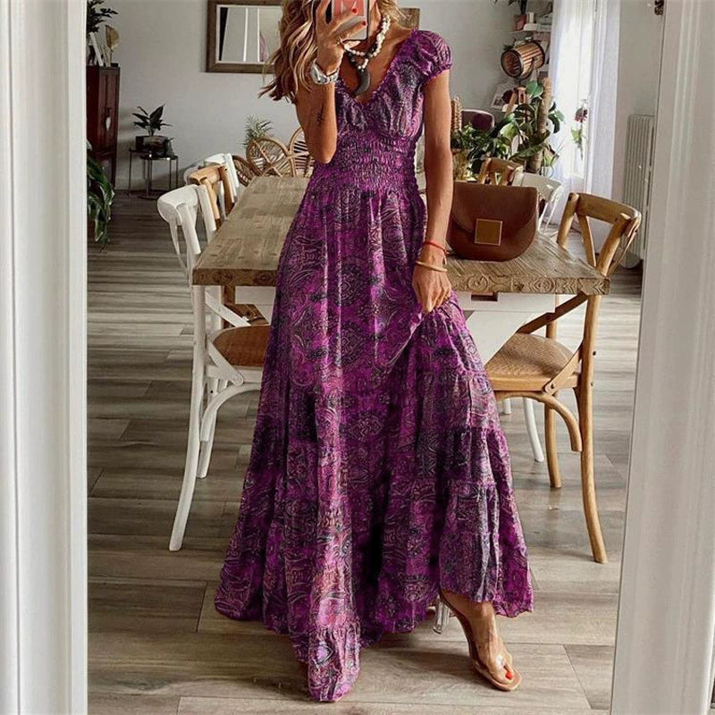 Boho maxi šaty – Elegantní styl s nádechem vintage