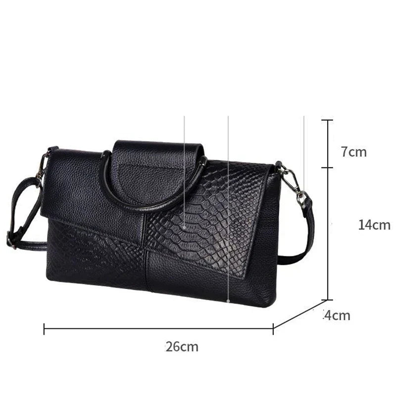 Celine™ - Elegantní černá kabelka s koženým vzhledem