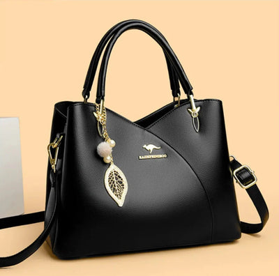 Felina™ - Elegantní černá kabelka přes rameno s módními přívěsky