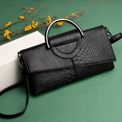 Celine™ - Elegantní černá kabelka s koženým vzhledem