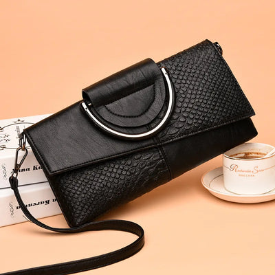 Celine™ - Elegantní černá kabelka s koženým vzhledem