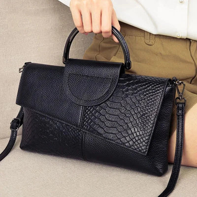 Celine™ - Elegantní černá kabelka s koženým vzhledem