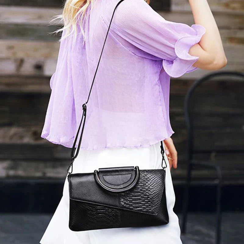 Celine™ - Elegantní černá kabelka s koženým vzhledem