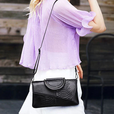 Celine™ - Elegantní černá kabelka s koženým vzhledem