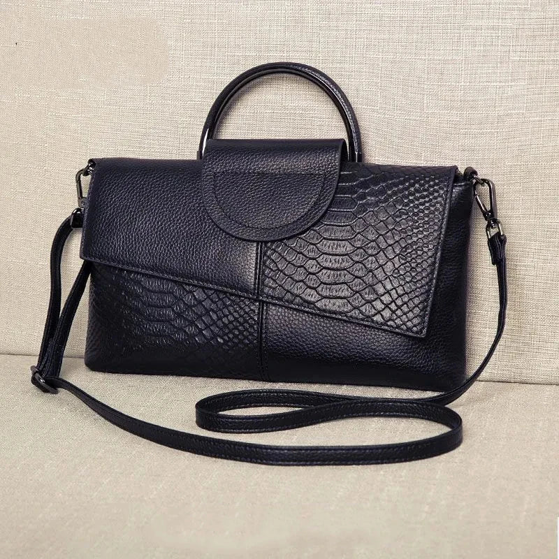 Celine™ - Elegantní černá kabelka s koženým vzhledem