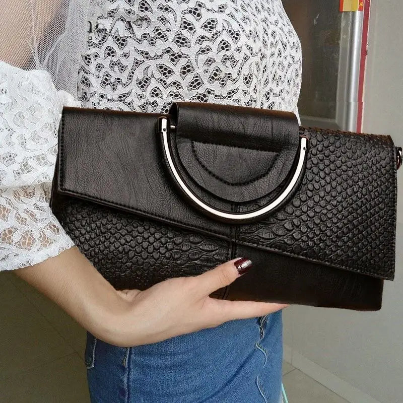 Celine™ - Elegantní černá kabelka s koženým vzhledem