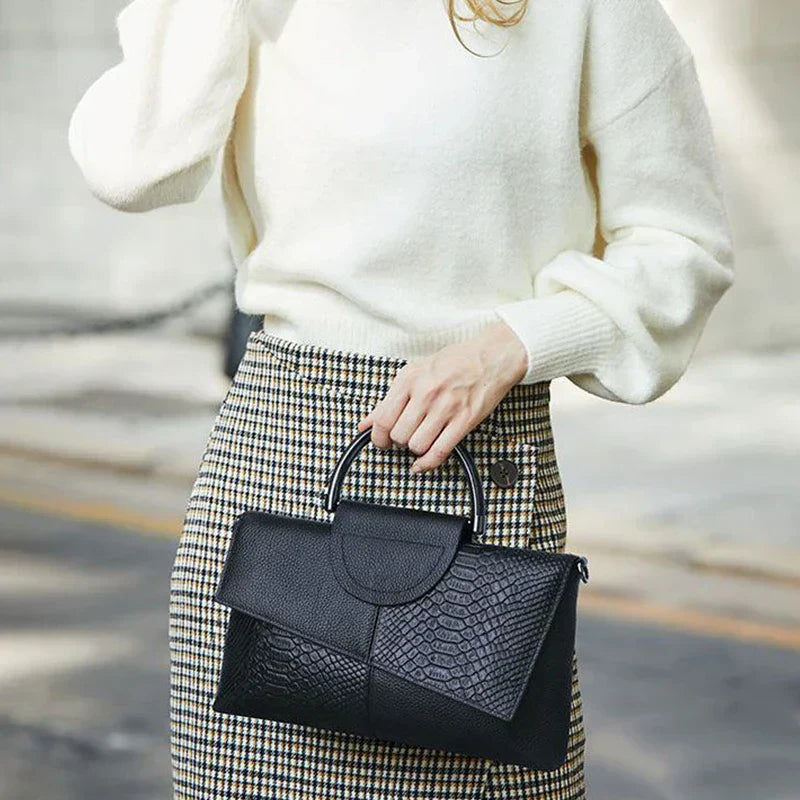 Celine™ - Elegantní černá kabelka s koženým vzhledem