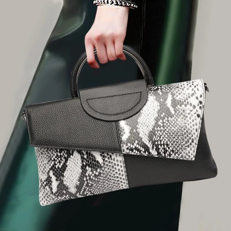 Celine™ - Elegantní černá kabelka s koženým vzhledem