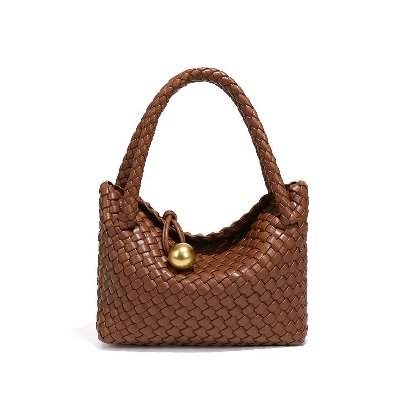 Astrid™ | Luxusní Kožená Taška se Zlatými Detaily