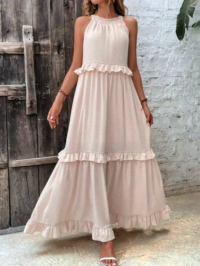 ANETA | Elegantní šaty bez rukávů s volánky