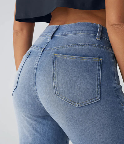 ComfortFit - Elastické a pohodlné kalhoty s vysokým pasem
