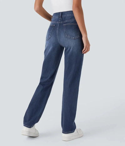 ComfortFit - Elastické a pohodlné kalhoty s vysokým pasem