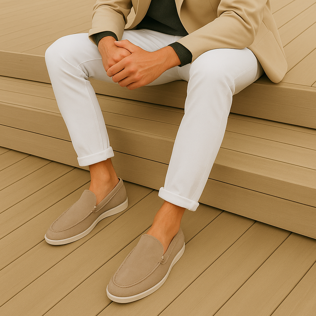 Elegantní semišové loafers