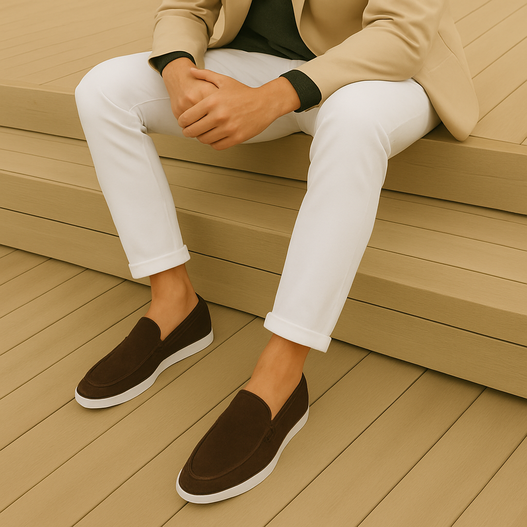 Elegantní semišové loafers
