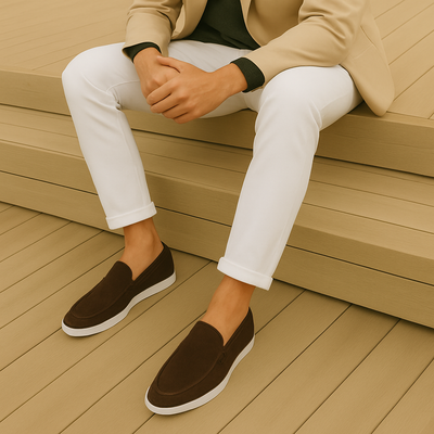 Elegantní semišové loafers
