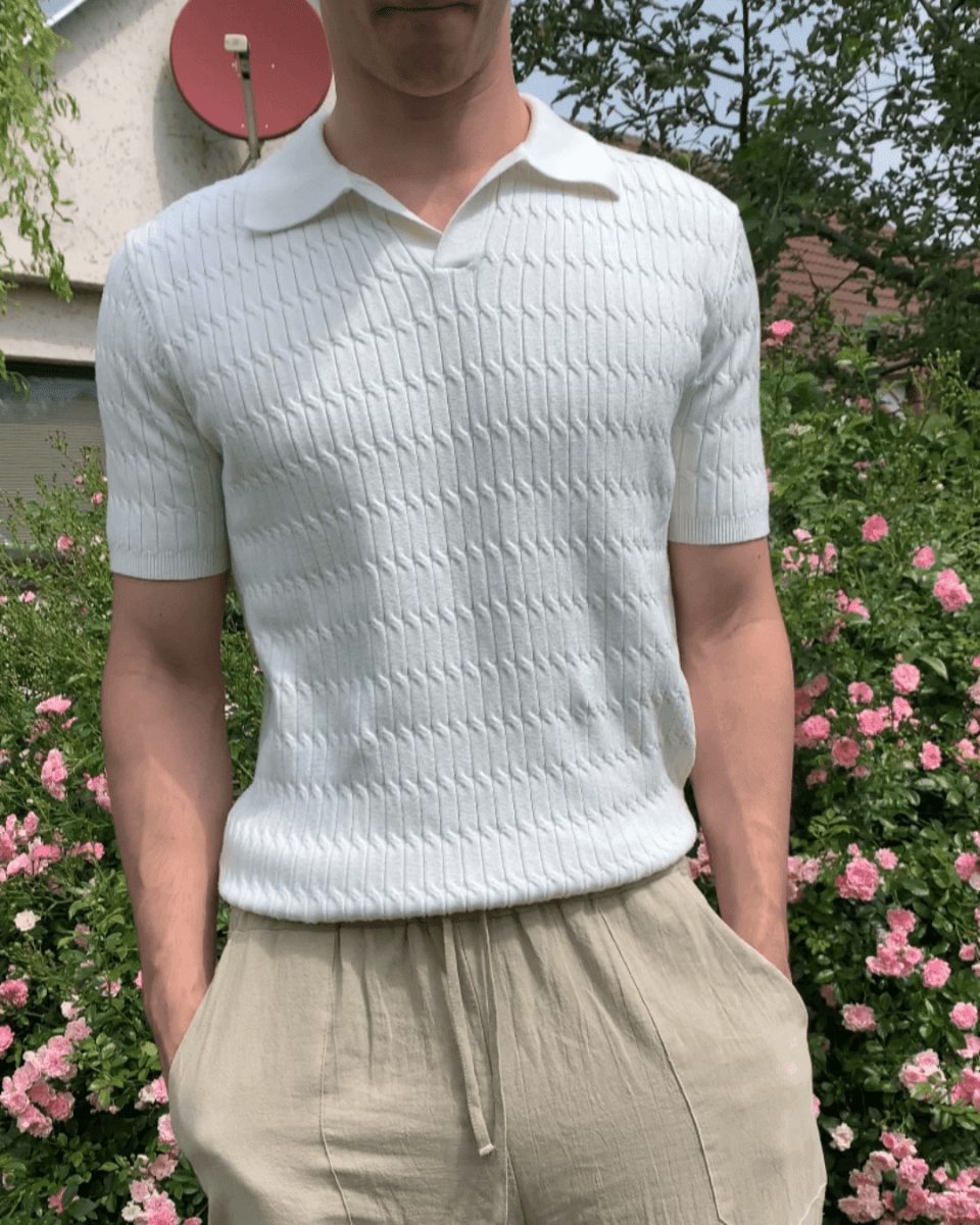 Pletené polo tričko Hercules