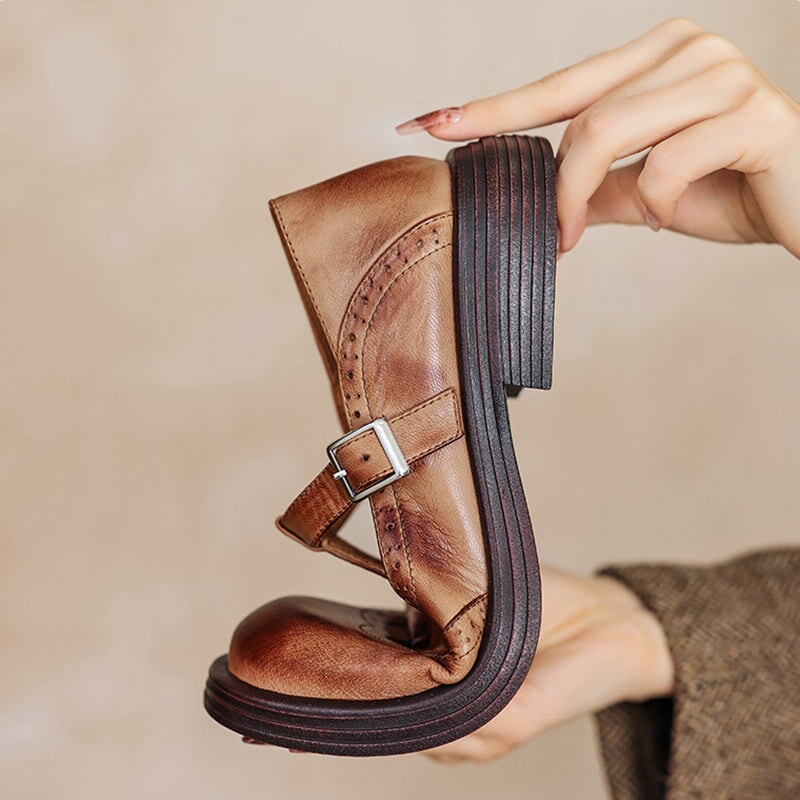 VERDA™ – ELEGANTNÍ MARY JANE BOTY Z KŮŽE